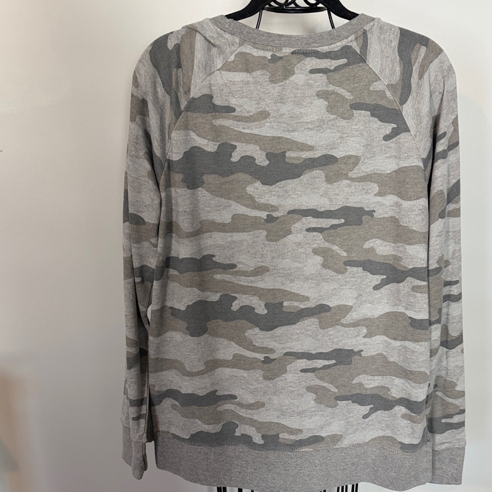 Pressbox Gray camo Clemson tigers  Sweatshirt oversized women’s large shirt top - Picture 4 of 5